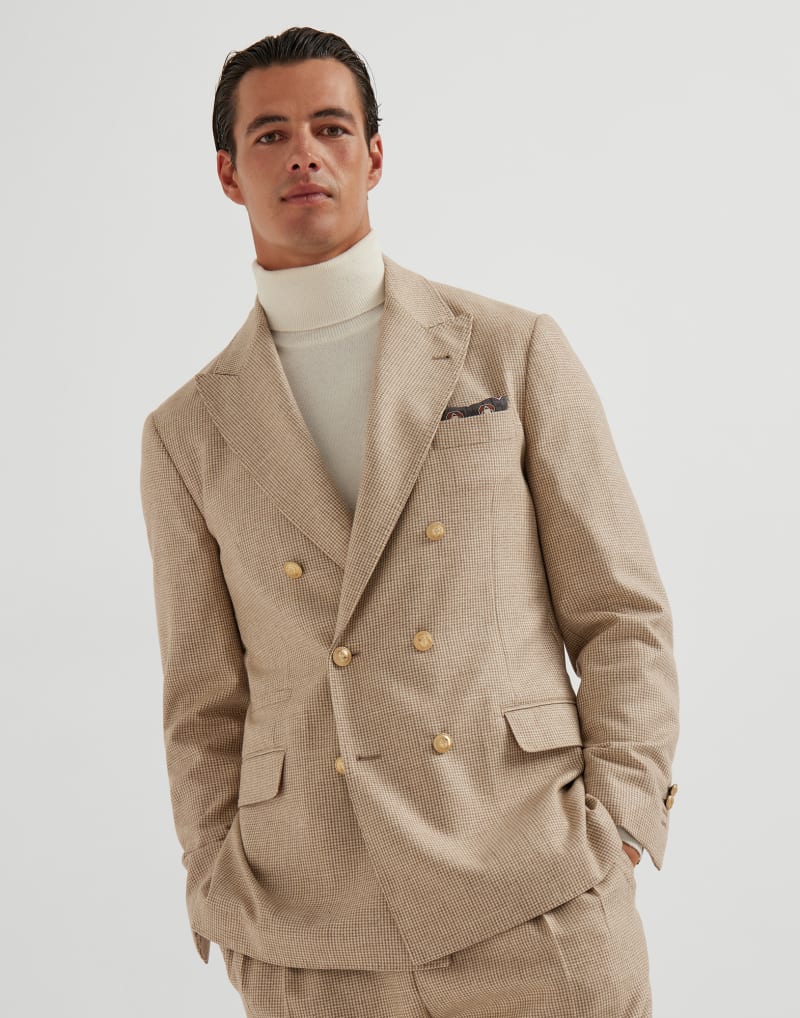 Dekonstruierter Blazer im Hahnentrittmuster