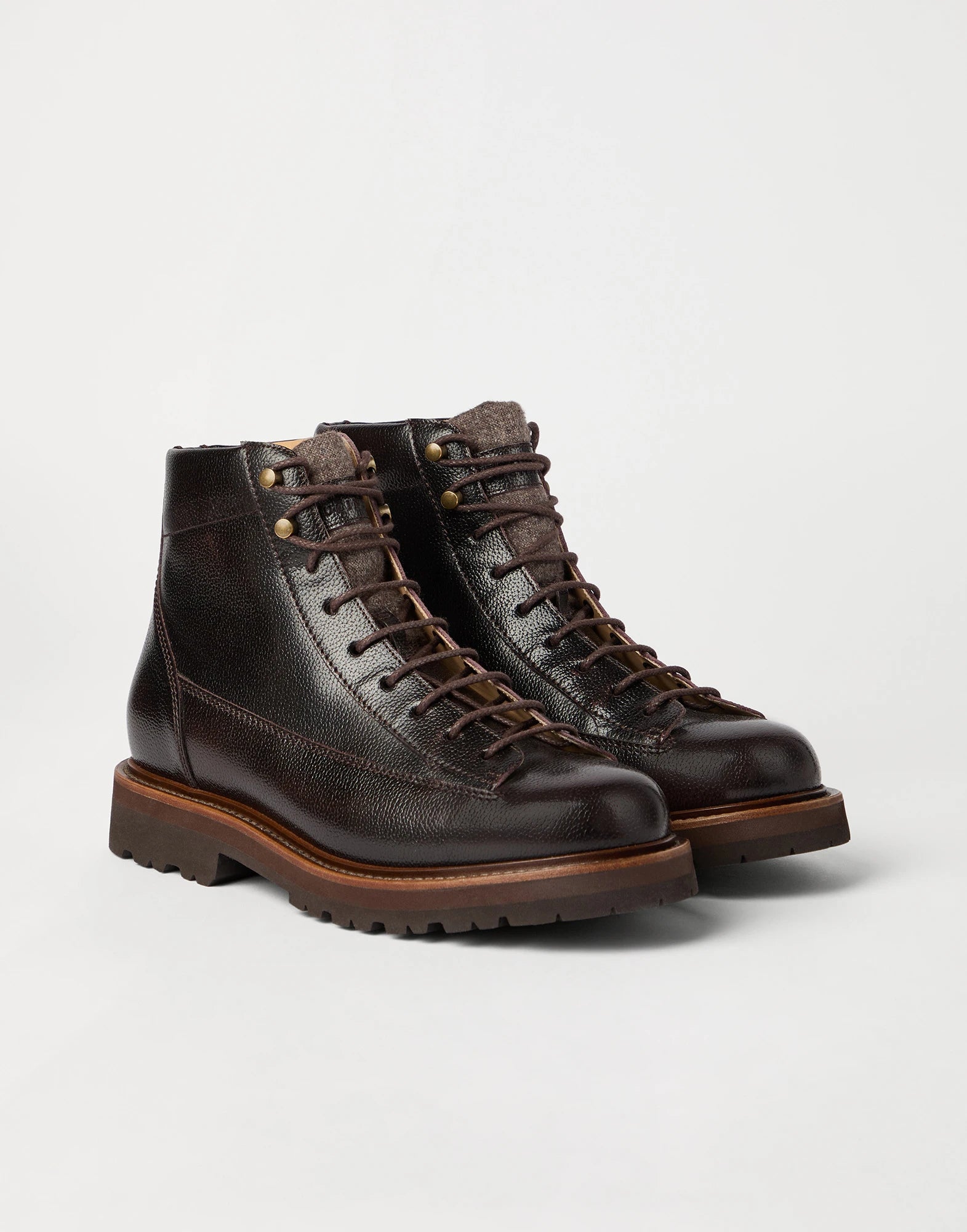Textured calfskin urban outdoor boots